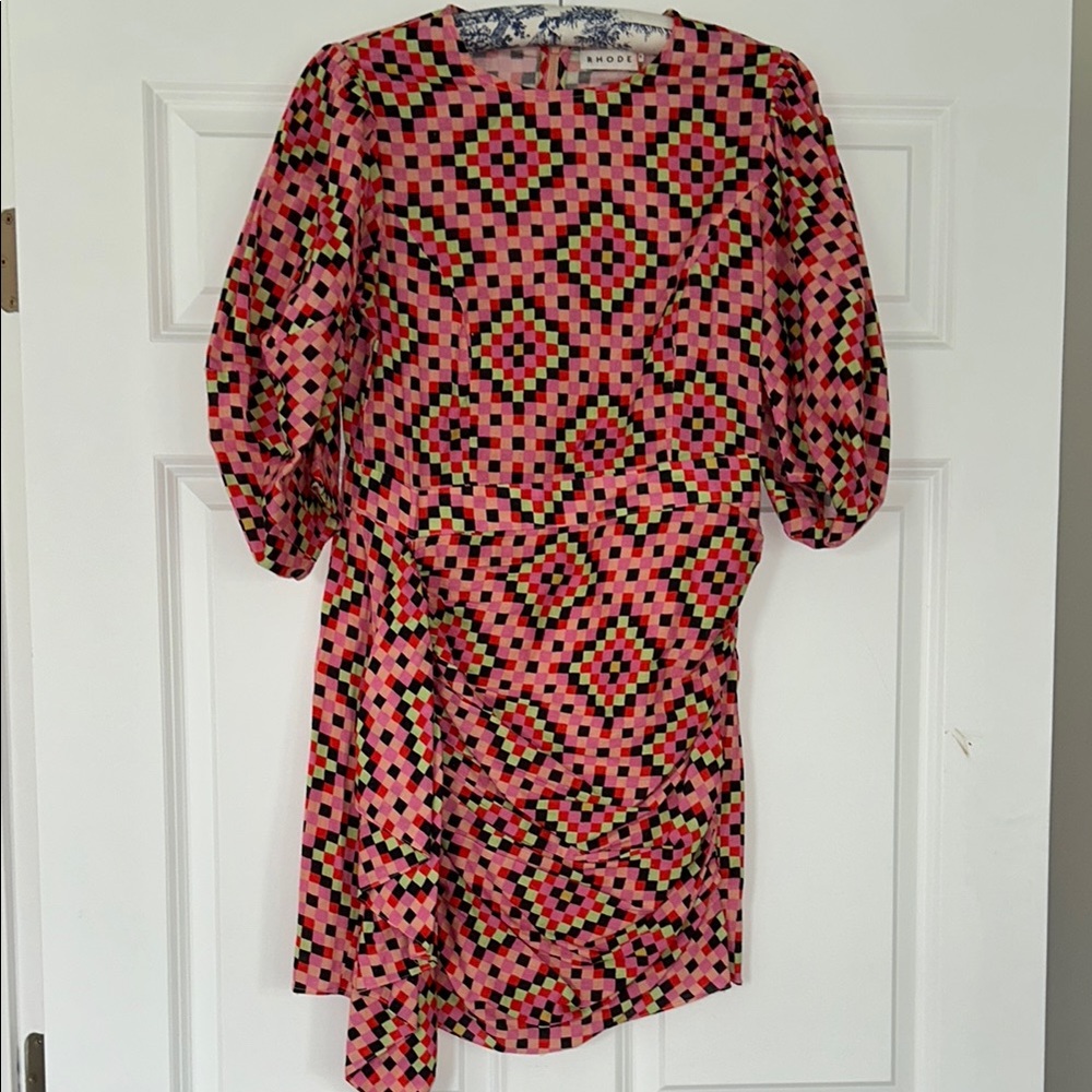 Rhode - Pia Dress (Diamond) Geometric Dress